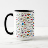 ゲイプライドドードルパターン マグカップ (左)