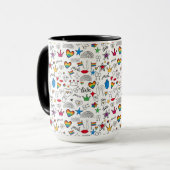 ゲイプライドドードルパターン マグカップ (正面左)