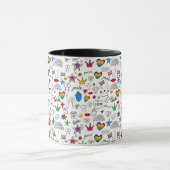 ゲイプライドドードルパターン マグカップ (中央)