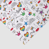 ゲイプライドドードルパターン 薄葉紙 (詳細)