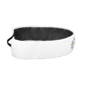 ゲイプライドバラレインボーパーソナライズされたフ アスレチックヘッドバンド (左)