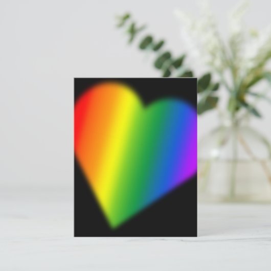 ゲイプライドパーティの招待状レインボーラブカード 招待状 (スタンド正面)