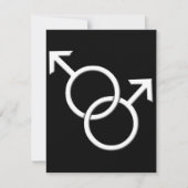 ゲイプライドパーティの招待状同性愛カード 招待状 (正面)