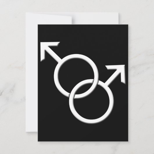 ゲイプライドパーティの招待状同性愛カード 招待状 (正面)