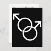 ゲイプライドパーティの招待状同性愛カード 招待状 (正面/裏面)