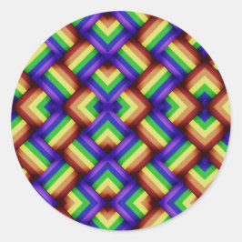 ゲイプライドパーティーパターン ラウンドシール