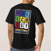 ゲイプライドヒルクレストサンディエゴカリフォルニアレトロヴィン Tシャツ (裏面)