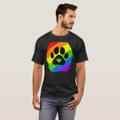 ゲイプライドフューリーLGBTQレインボー国旗 Tシャツ (正面フル)