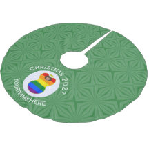 ゲイプライドブラウンスキンエンジェルクリスマスフラッグパーソナル