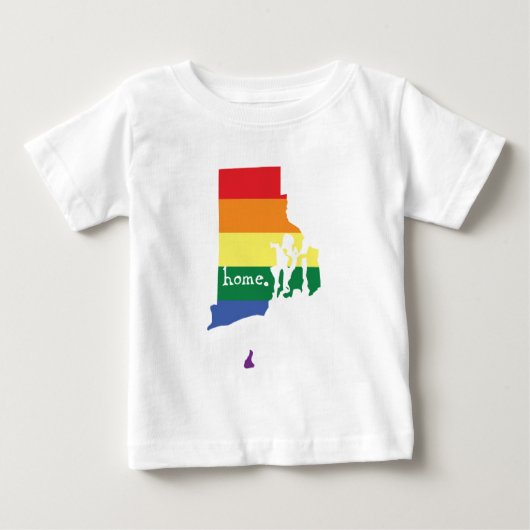 ゲイプライドホームロード島| ベビーTシャツ (正面)