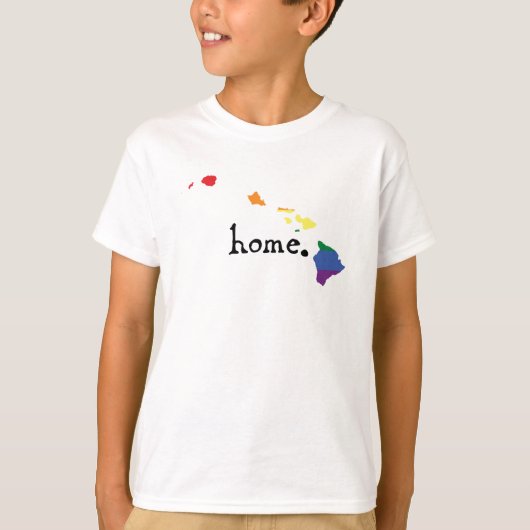 ゲイプライドホーム|ハワイ Tシャツ (正面)