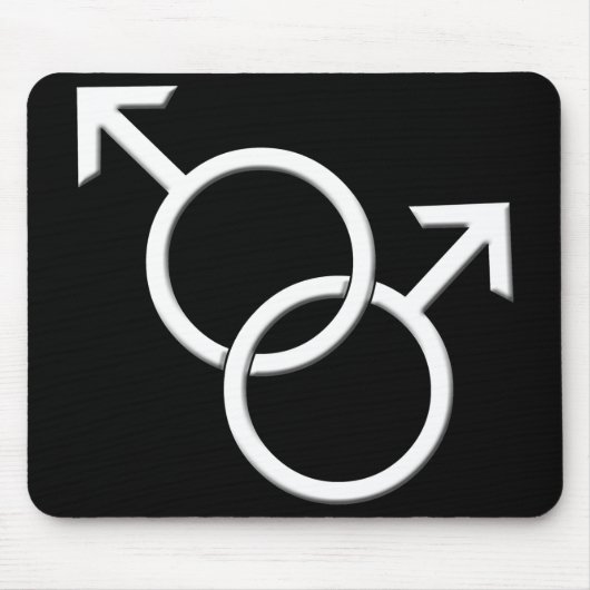 ゲイプライドマウスパッドゲイプライドマウスパッド&デコール マウスパッド (正面)