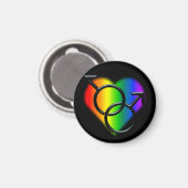 ゲイプライドマグネット同性マンラブマグネット マグネット (正面/裏面)