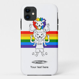 ゲイプライドマネのショルダーライド付きライオン iPhone 11 ケース