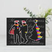 ゲイプライドメリークリスマスゲイ少年と木 シーズンカード (スタンド正面)