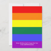 ゲイプライドメリークリスマスゲイ少年と木 シーズンカード (裏面)