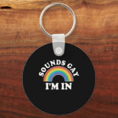 ゲイプライドメンズLGBTレインボーサウンズゲイ キーホルダー (正面)