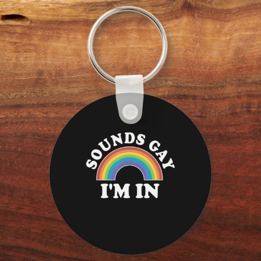 ゲイプライドメンズLGBTレインボーサウンズゲイ キーホルダー (正面)
