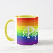 ゲイプライドレインボーカラーLGBTギフトアイディア マグカップ (左)