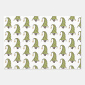 ゲイプライドレインボークリスマスツリーパターン ラッピングペーパーシート (正面2)