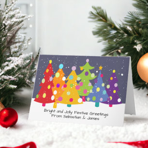 ゲイプライドレインボークリスマスツリーLGBT シーズンカード