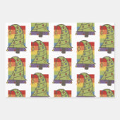 ゲイプライドレインボークリスマス ラッピングペーパーシート (正面)