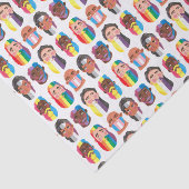 ゲイプライドレインボージェンダーの国旗の男性 薄葉紙 (詳細)