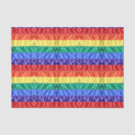 ゲイプライドレインボーストライプフラインボーLGBT LGBTQ 薄葉紙