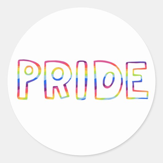 ゲイプライドレインボーハンドレットシートセット ラウンドシール (正面)