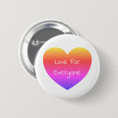 ゲイプライドレインボーハート愛みんなのボタン 缶バッジ (正面&裏面)