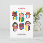 ゲイプライドレインボーパーティの招待状 招待状 (スタンド正面)