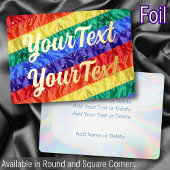 ゲイプライドレインボーフラッグ追加カスタム文字すべての目的 箔シーズンカード