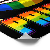 ゲイプライドレインボーリップLGBT認識度月2022 ポスター (角)