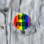 ゲイプライドレインボー国旗のボタンラウンド 缶バッジ (インサイチュ)