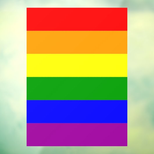 ゲイプライドレインボー国旗 ウィンドウサイン (シート3)