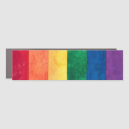 ゲイプライドレインボー国旗 カーマグネット