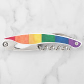 ゲイプライドレインボー国旗 ソムリエナイフ (正面)