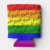 ゲイプライドレインボー国旗 缶クーラー (裏面)