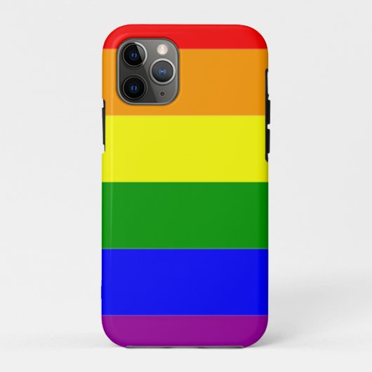 ゲイプライドレインボー国旗 Case-Mate iPhoneケース (裏面)