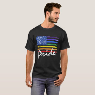 ゲイプライドレインボー国旗 Tシャツ
