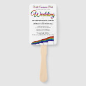 ゲイプライドレインボー結婚ズのファン向けプログラム ハンドファン (正面)