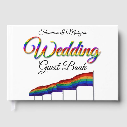 ゲイプライドレインボー結婚ズゲストブック ゲストブック (正面)