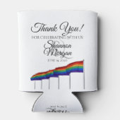 ゲイプライドレインボー結婚フラッグクーラーボックス 缶クーラー (裏面)