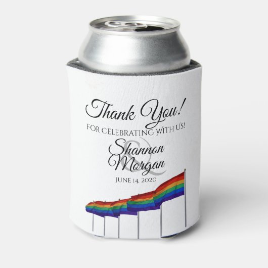 ゲイプライドレインボー結婚フラッグクーラーボックス 缶クーラー (缶裏面)