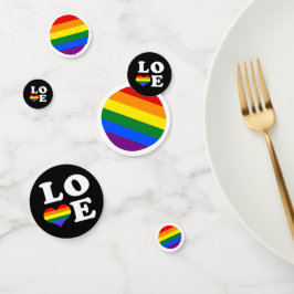 ゲイプライドレインボー結婚ラブ コンフェッティ