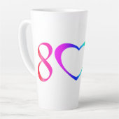 ゲイプライドレインボー カフェラテマグ (左アングル)