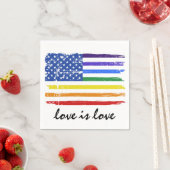 ゲイプライドレインボー スタンダードカクテルナプキン (インサイチュ)