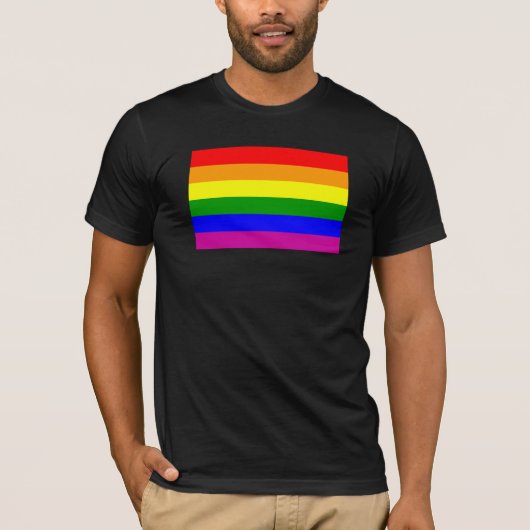 ゲイプライドレインボー Tシャツ (正面)