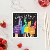 ゲイプライドレインボーLGBTパーティーナプキン スタンダードカクテルナプキン (インサイチュ)