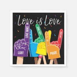 ゲイプライドレインボーLGBTパーティーナプキン スタンダードカクテルナプキン